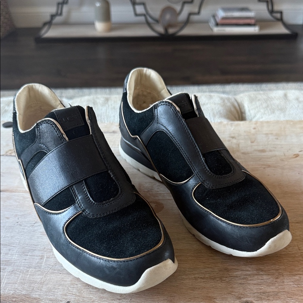UGG Black and Cream Women's Sneakers